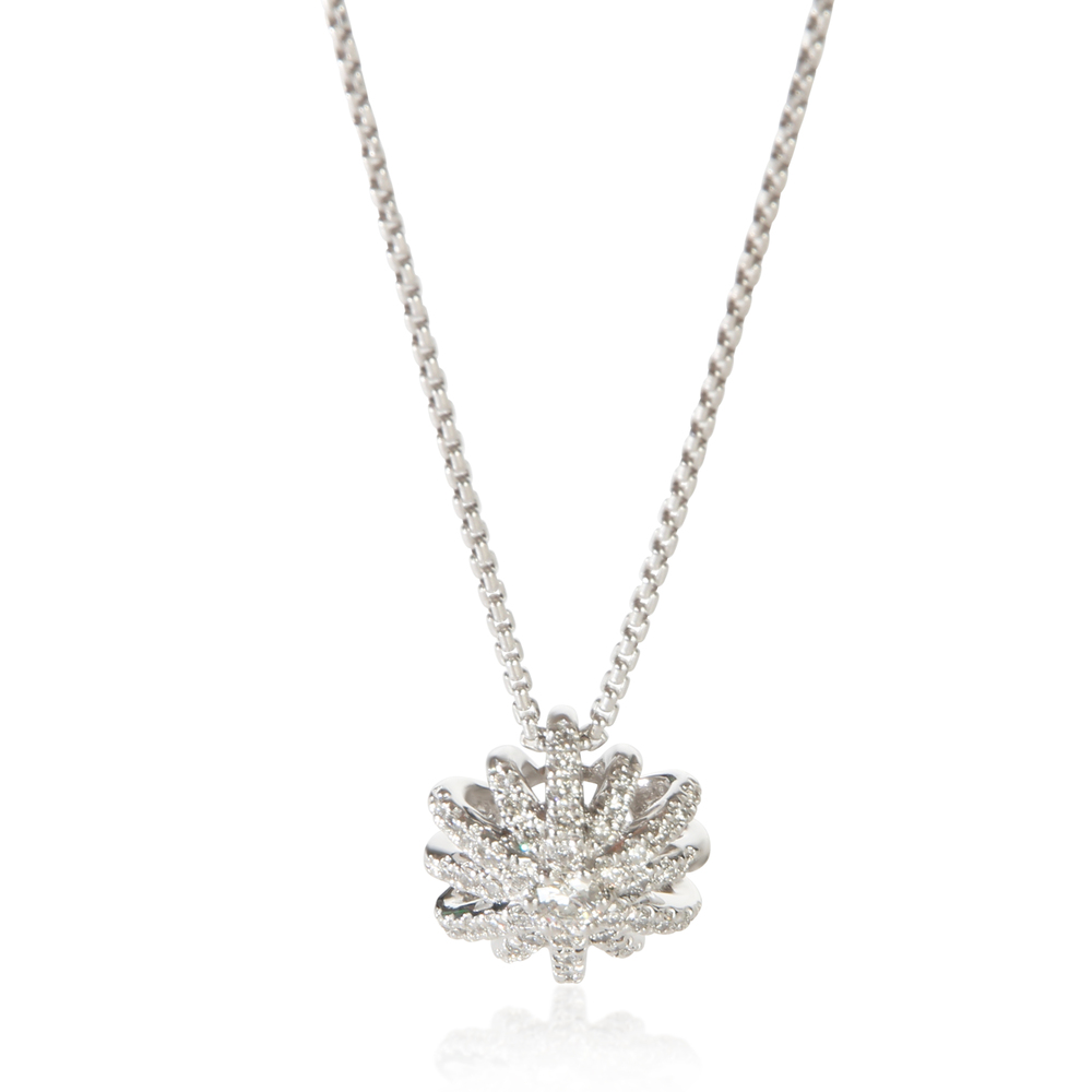 David Yurman Sterling Silver Diamond Starburst Pendant